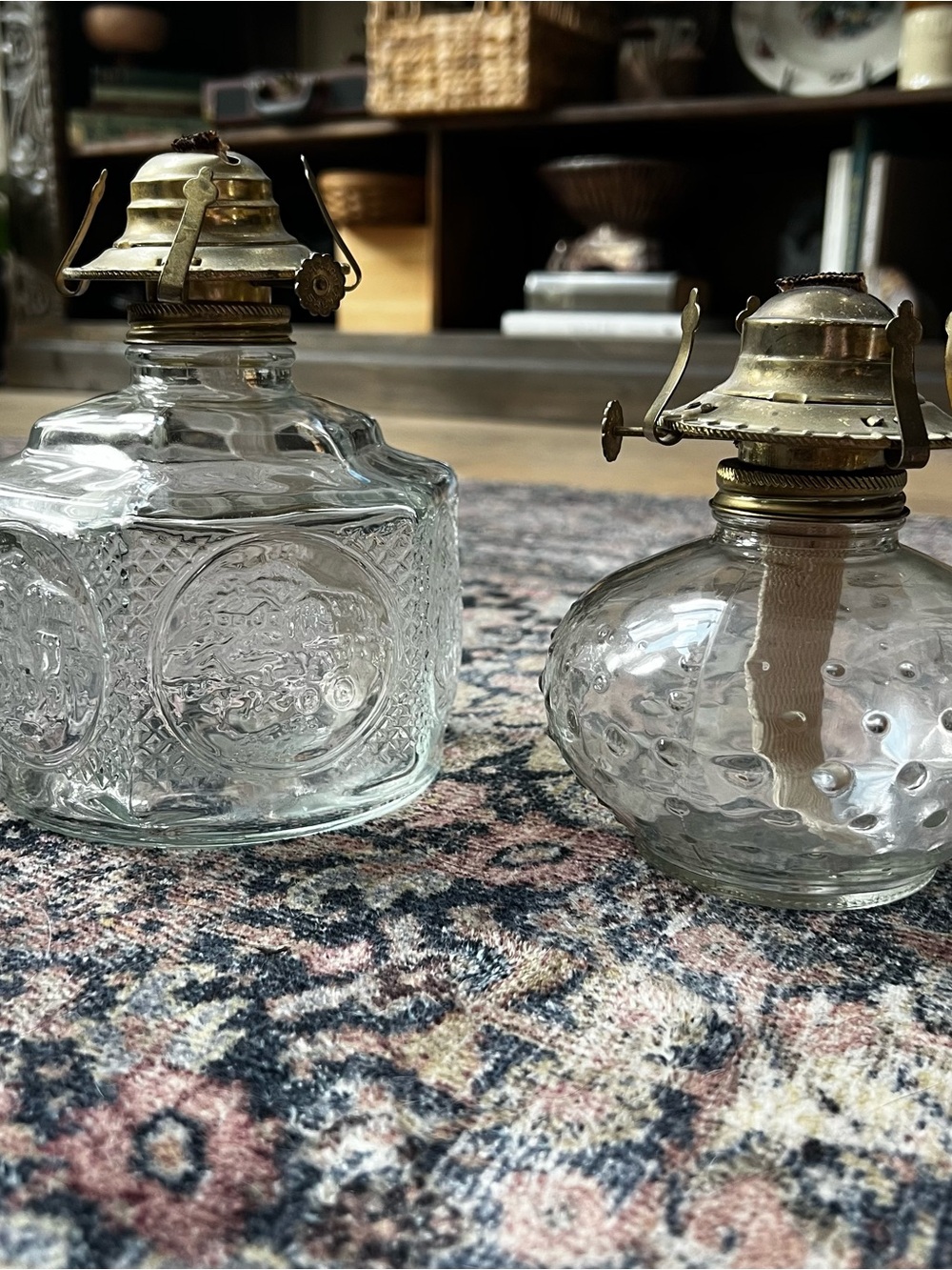 Vintage Lamplight Farms Glass Lanterns